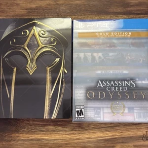 Assassin's Creed Odyssey Gold Edition Steelbook - PS4 + Slipcover tested perfect - Picture 1 of 4