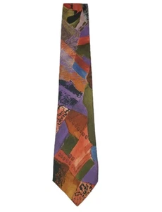 Aquascutum Vintage 80er Retro 100% Italienische Seide Herren Krawatte - Bild 1 von 4