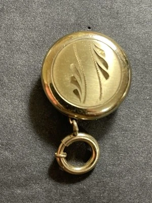 Vintage Gold Tone Pocket Watch Spring Ring Fob - Image 1 of 2