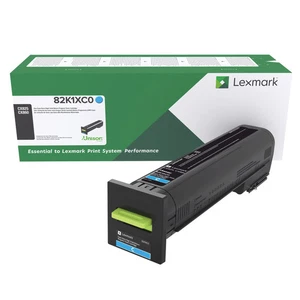 Lexmark 82K1XC0 Cyan Extra-High Yield Return Program Toner Cartridge - Picture 1 of 3