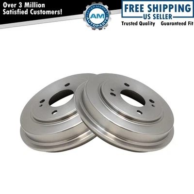 Rear Brake Drums Left & Right Pair Set of 2 for Honda Civic Fit Insight - Image 1 of 4