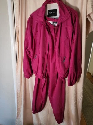 De Colección Kaelin Traje de Pista 2 Piezas Mujer Cremallera Puño Jogger Pantalones Talla L FUCSHIA  Foto 1 de 4