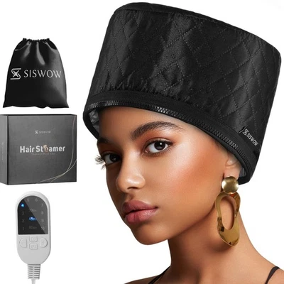 Hair Steamer for Natural Hair - 10 Heat Levels, Fast Heating, Deep Conditioning - Image 1 of 4