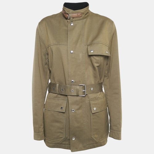 LOUIS VUITTON（LV） Giacca Louis Vuitton marrone cotone pelle bordo XL