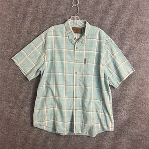 Clearwater Outfitters Mens Button Up Shirt Size XL Plaid Short Sleeve Cotton - Picture 1 of 9