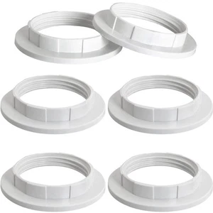 6PCS Light Socket Shade Rings for E27/E26, Retaining Rings for Glass Lamp Sha... - Picture 1 of 6