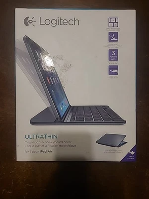 Logitech Ultra Thin Black Aluminum Keyboard Model 920006215 Apple iPad Air - Image 1 of 4