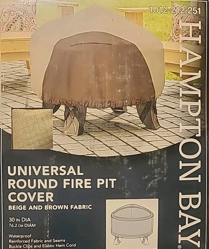 Cubierta redonda universal para fogata patio exterior 30 pulgadas Hampton Bay Foto 1 de 1