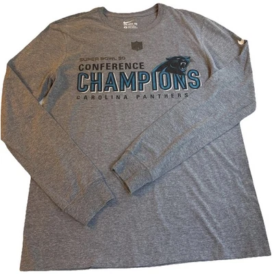 Рубашка Nike Carolina Panthers мужская конференция чемпионы Super Bowl 50 средняя - Изображение 1 из 4