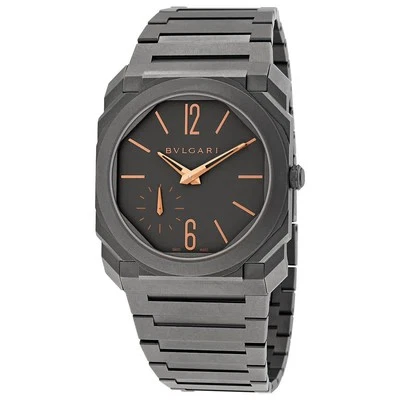 Bvlgari Octo Finissimo Extra Thin Automatic 40mm Titanium Grey Mens Watch 103137 - Image 1 of 3