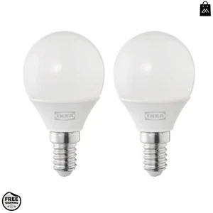 2x IKEA SOLHETTA LED Bulb Globe Opal White Energy Saving Long Lasting Light Lamp - Picture 1 of 3