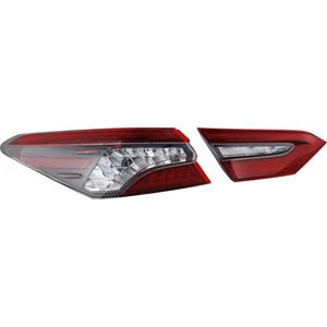 For 21-22 Camry Inner LED Taillight Taillamp Rear Brake Light w/Bulb SET PAIR - Picture 1 of 8
