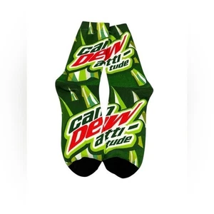 NEW adult crew socks one size mtn dew - Picture 1 of 1