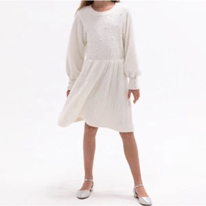 Rare Editions Big Girls Imitation-Pearl Embellished Sweater Dress - Picture 1 of 7