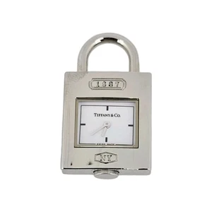 Tiffany & Co 1837 Edelstahl Vorhängeschloss Uhrenanhänger/Charm - Bild 1 von 8