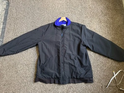 Vintage LL Bean Warm Up Jacket Men's Size Xl Full Zip Black Coat Fleece Lined - Image 1 of 4