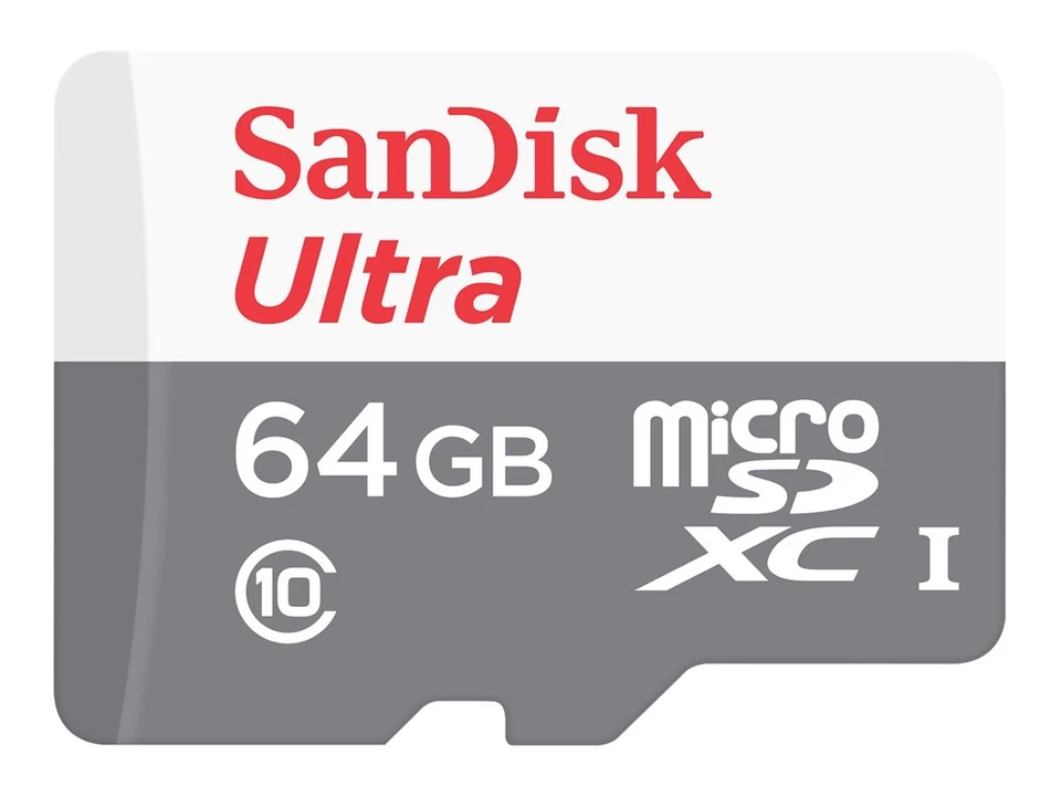 SanDisk SDSQUNR-064G-GN3MN 64 GB MicroSDXC Classe 10 Class 1 (U1) Grigio Bianco - Immagine 1 di 1
