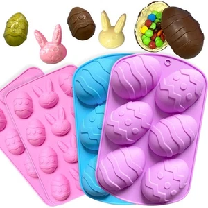 Easter Eggs Moulds Large Color Chocolate Molds, Used to Make, Easter Rabbit C... - Picture 1 of 7