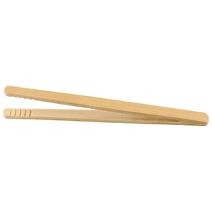Kitchen Wooden Food Toast Salad Tongs Set Convenient and Practical 2 Pcs - Picture 1 of 24