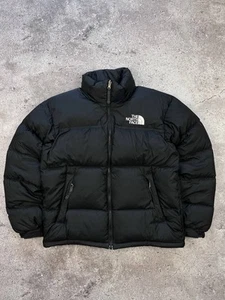 Chaqueta acolchada informal 700 informal con cremallera completa negra The North Face de colección para hombre M - Imagen 1 de 11
