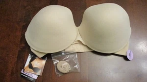 MAIDENFORM 3002 Beige STRAPLESS DREAMWIRE LIFT BRA w/ Straps~ Women's 36D~NWT - Picture 1 of 4