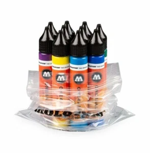 Molotow One4All Refill Starter Kit - 10 Pack Acrylic Paint Bundle Set - Picture 1 of 4