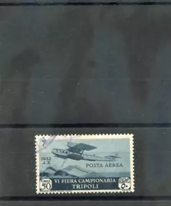 Libya Sc C4 (MI TRIP 173) Sehr schön gebraucht 1932 50c GRAU BLAU 50 $ - Bild 1 von 1