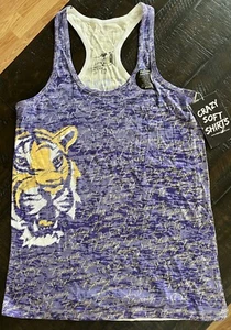 Louisiana State Fighting Tigers Women’s Racerback Tank Top Size XLarge New W/Tag - Picture 1 of 5
