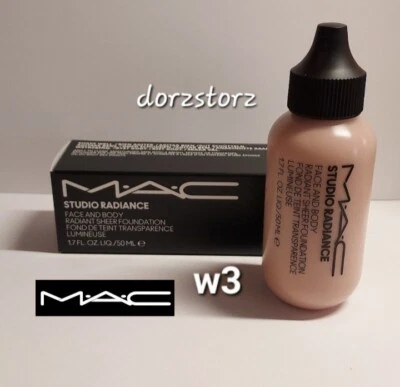 MAC Studio Radiance Face and body Radiant Sheer Foundation *W3* / 1.7 oz / NIB - Image 1 of 4