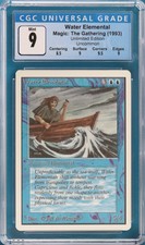 Water Elemental Unlimited MINT Uncommon Graded CGC 9 CARD (3789605050) ABUGames