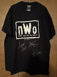 NWO Signed/Autographed Tshirt PSA LOA Scott Hall, Kevin Nash, XPac Auto - Picture 1 of 4