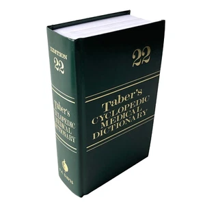 Taber's Cyclopedic Medical Dictionary 22 Book by F.A. Davis (LIKE-NU!!!!) - Imagen 1 de 5