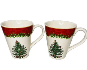Spode Christmas Tree Coffee Mugs/Cups 2013 Annual Collection- Set Of 2 - Picture 1 of 5