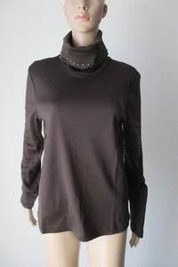 efixelle, Shirt, Wasserfallkragen, mit langem Arm, Farbe braun, Größe 40 - Bild 1 von 6