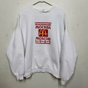 Vintage McDonald's Moscow 1989 Werbe-Sweatshirt mit Rundhalsausschnitt - Bild 1 von 10
