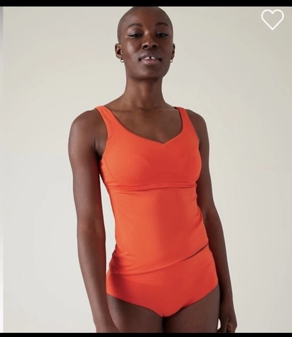 Athleta Bondi Bra Cup Tankini Top size 34B/C Black #657719