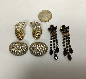 Konvolut wunderschöner Designer-Ohrclips zum Identifizieren, Vintage » - Bild 1 von 7