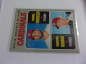 2019 Topps Heritage - Rookie Stars #96 Daniel Ponce de Leon, Dakota Hudson (RC) - Picture 1 of 2