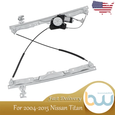 Front Left Window Regulator w/ Motor For Nissan Armada 2005-2015 Titan 2004-2015 - Image 1 of 4