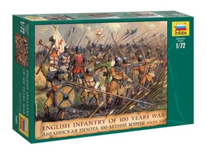 ZVEZDA FIGURE 1/72 - MEDIEVAL 8060 English Infantry of the hundred years war - Picture 1 of 3
