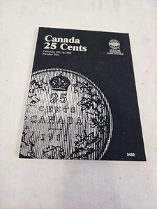 Whitman Blue Coin Folder 2482 CANADA 25 Cents Vol 2  1911 - 1952  Album / Book - Picture 1 of 7