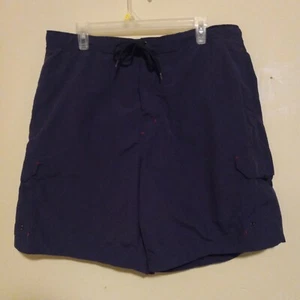 Lands End Cargo Swim Trunks-Size XL (40-42)-Elastic Waistband-Brief Liner-Pocket - Picture 1 of 8