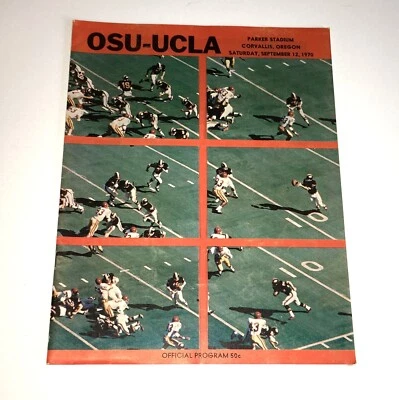 OREGON STATE BEAVERS vs UCLA BRUINS 1970 GAMEDAY FOOTBALL PROGRAM - Image 1 of 4