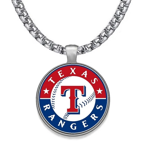 Large Texas Rangers 24" Chain Stainless Steel Pendant Necklace Free Ship' D30 Cover