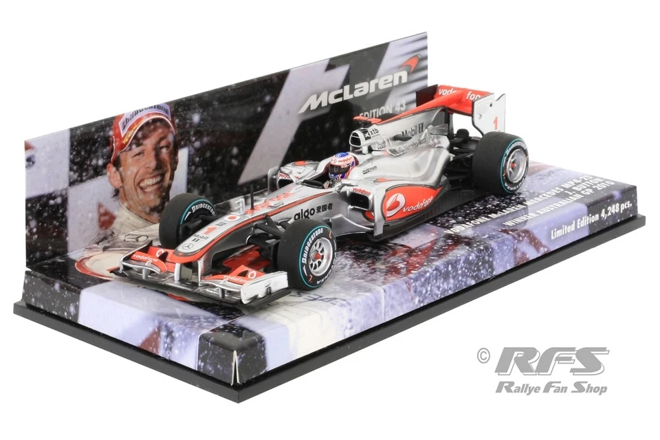 McLaren Mercedes MP4-25 Jenson Button Formel 1 Australien 2010 1:43 Minichamps - Bild 1 von 1