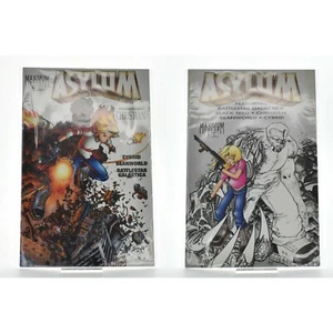 Asylum Comics Maximum Press Series #4 #5 Bagged Ft. Battlestar Galactica Cybrid - Picture 1 of 3