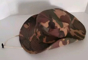 Cappello Berretto Woodland Mimetico Ripstop Caccia Giungla Boonie Taglia Unica Regolabile - Foto 1 di 5