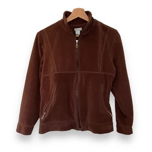 Nordstrom Women’s Ultra Soft Fleece Jacket Small Brown - Picture 1 of 7