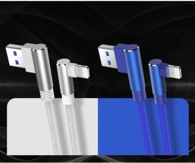 90 Degree 3A Fast Charging USB UNIVERSAL Cable For iPhone 6 And Above iPad - Image 1 of 4