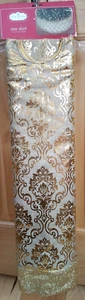 Falda de árbol de Navidad Trim A Home 52" dorada con diseño brillante y borde brillante - Imagen 1 de 4